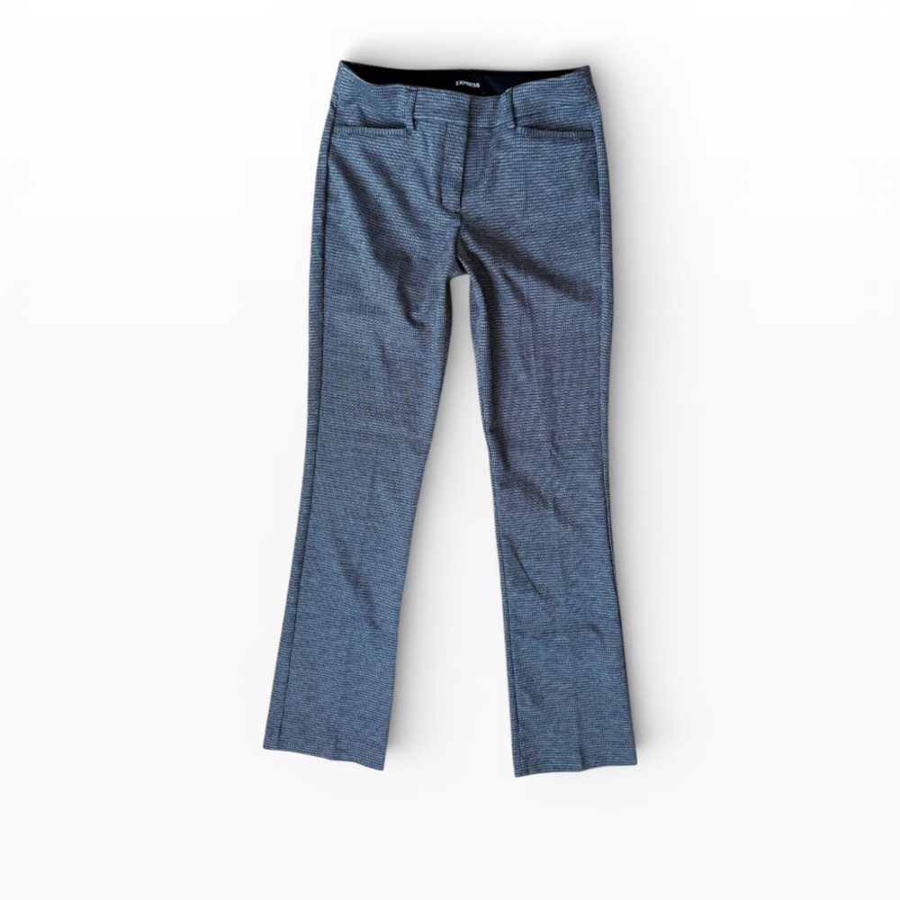 Express Black and Gray Checkered Pants